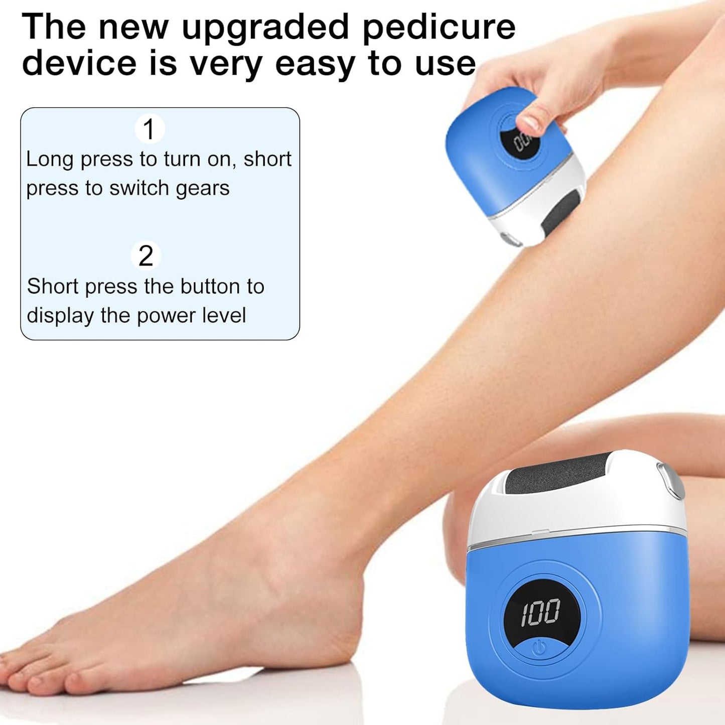 🦶 Mini Ponceuse Électrique pour Pédicure – Votre alliée beauté pour des pieds doux et impeccables à la maison !