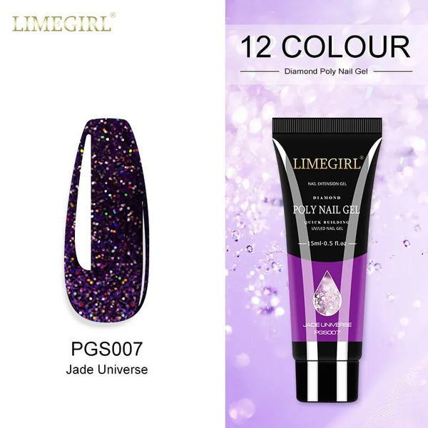 Ensemble de manucure d'extension d'ongles en gel de séparation naturel