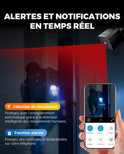 Surveillance 24h/24 : Mini Caméra HD Intelligente avec Vision Nocturne
