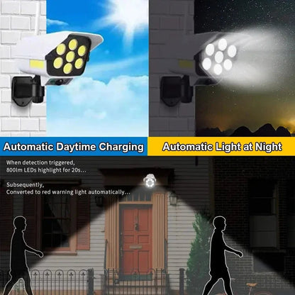 Lampe Solaire avec Capteur et Caméra de Simulation