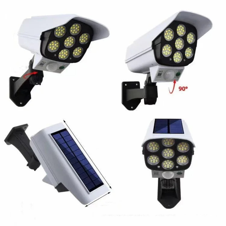 Lampe Solaire avec Capteur et Caméra de Simulation