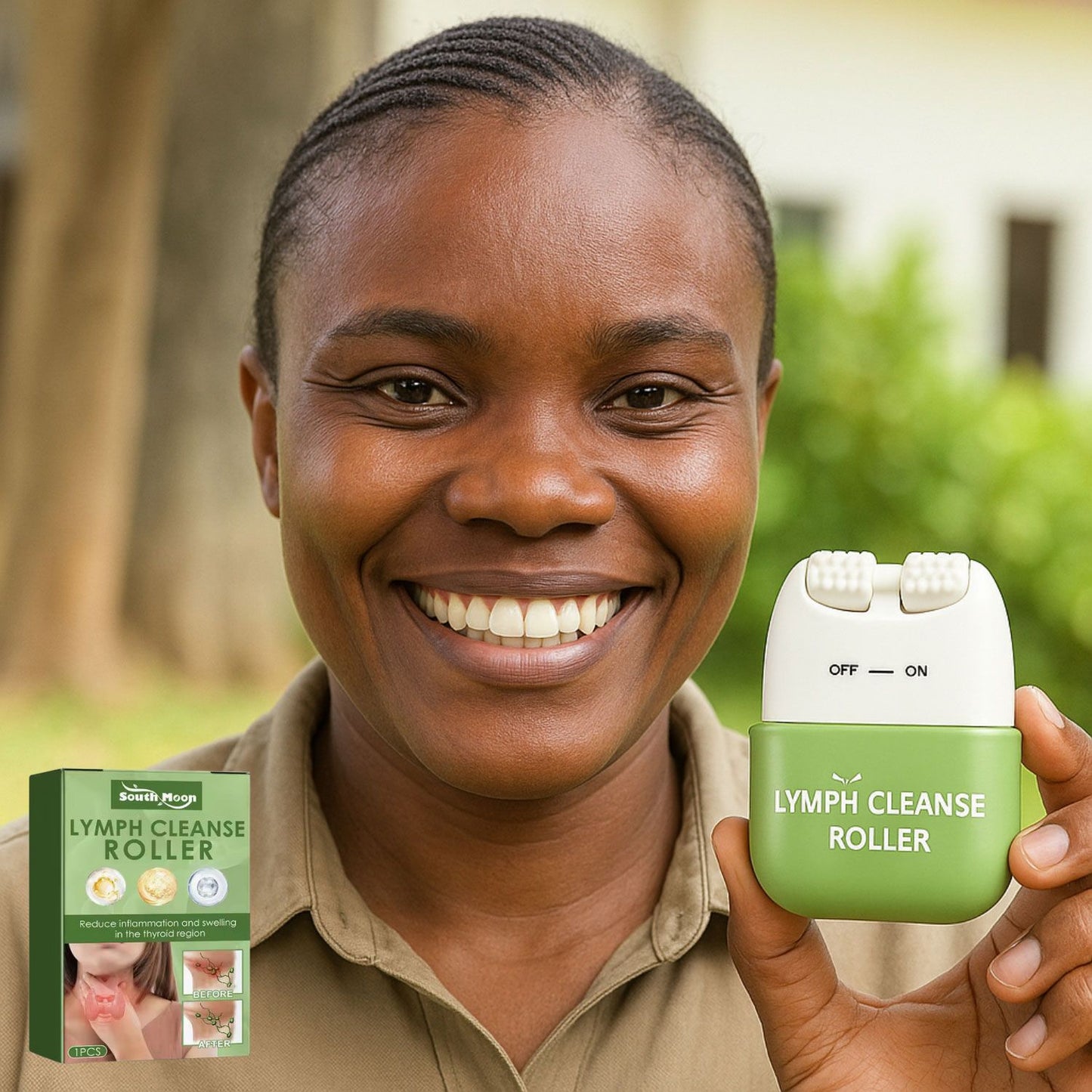 Crème de Nettoyage Lymphatique en rouleau – adieu aux gonflements du cou, Goitre et Kyste