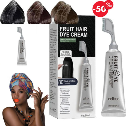 Crème de teinture pour cheveux aux fruits naturels