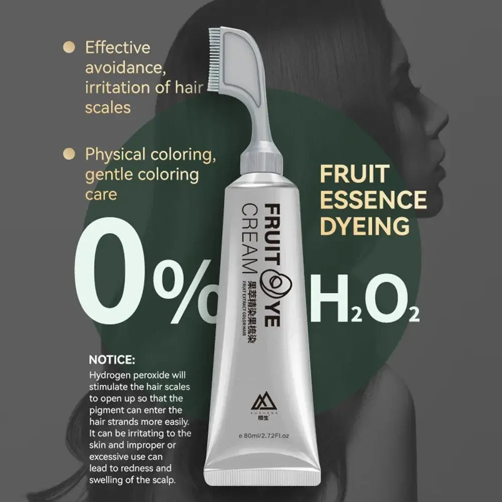 Crème de teinture pour cheveux aux fruits naturels