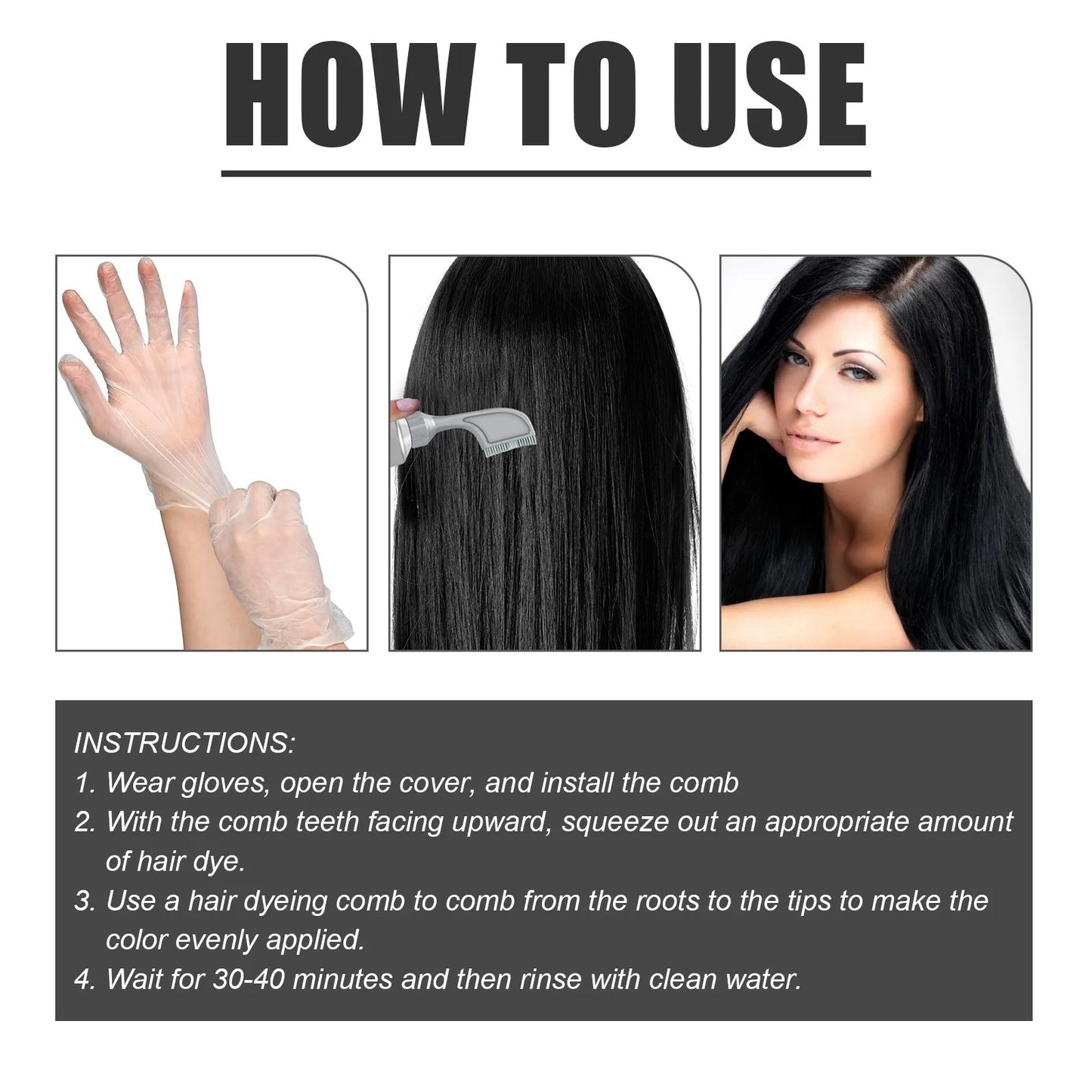 Crème de teinture pour cheveux aux fruits naturels